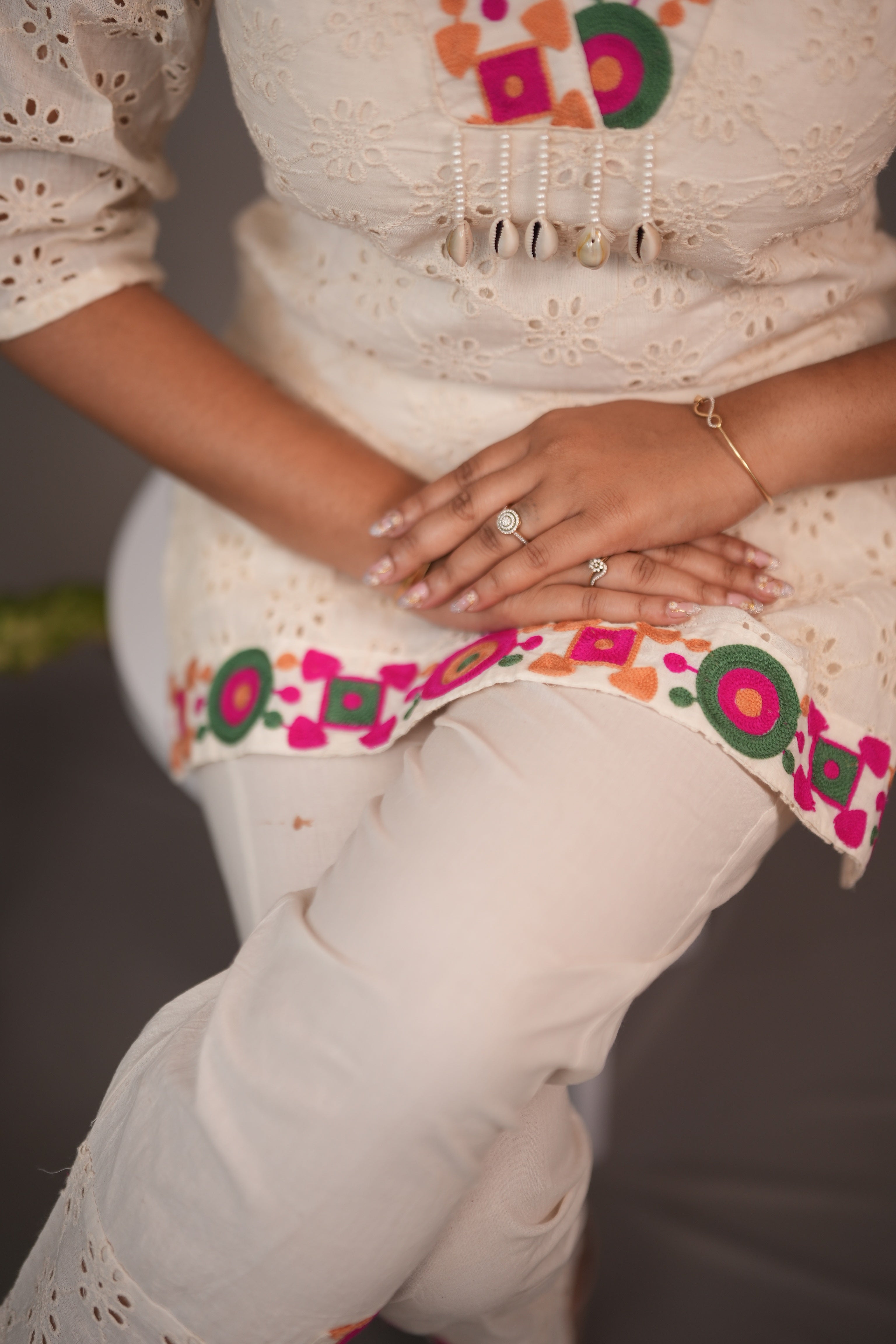 Boho bloom kurta set
