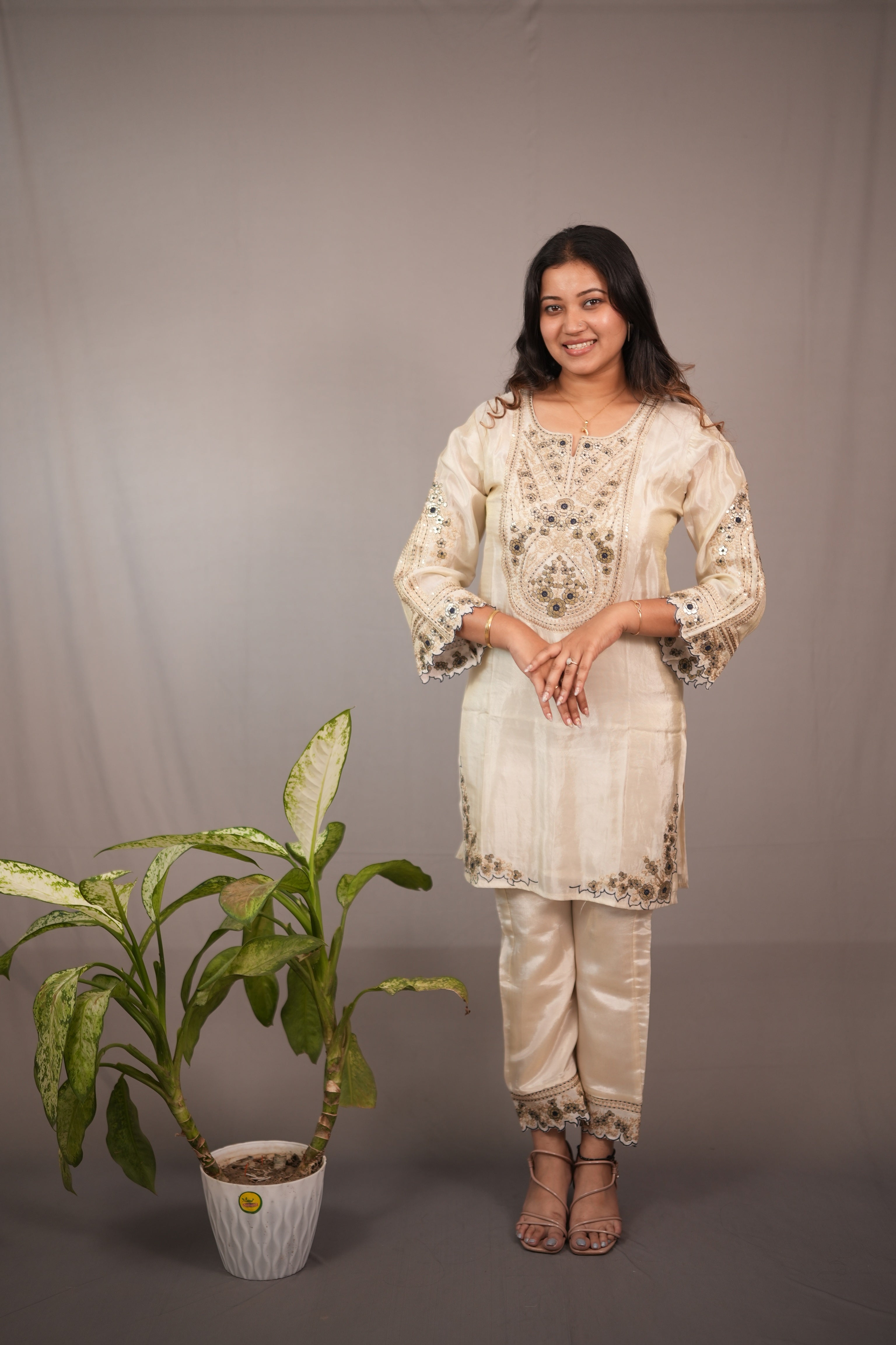 Royal embellished co ord set
