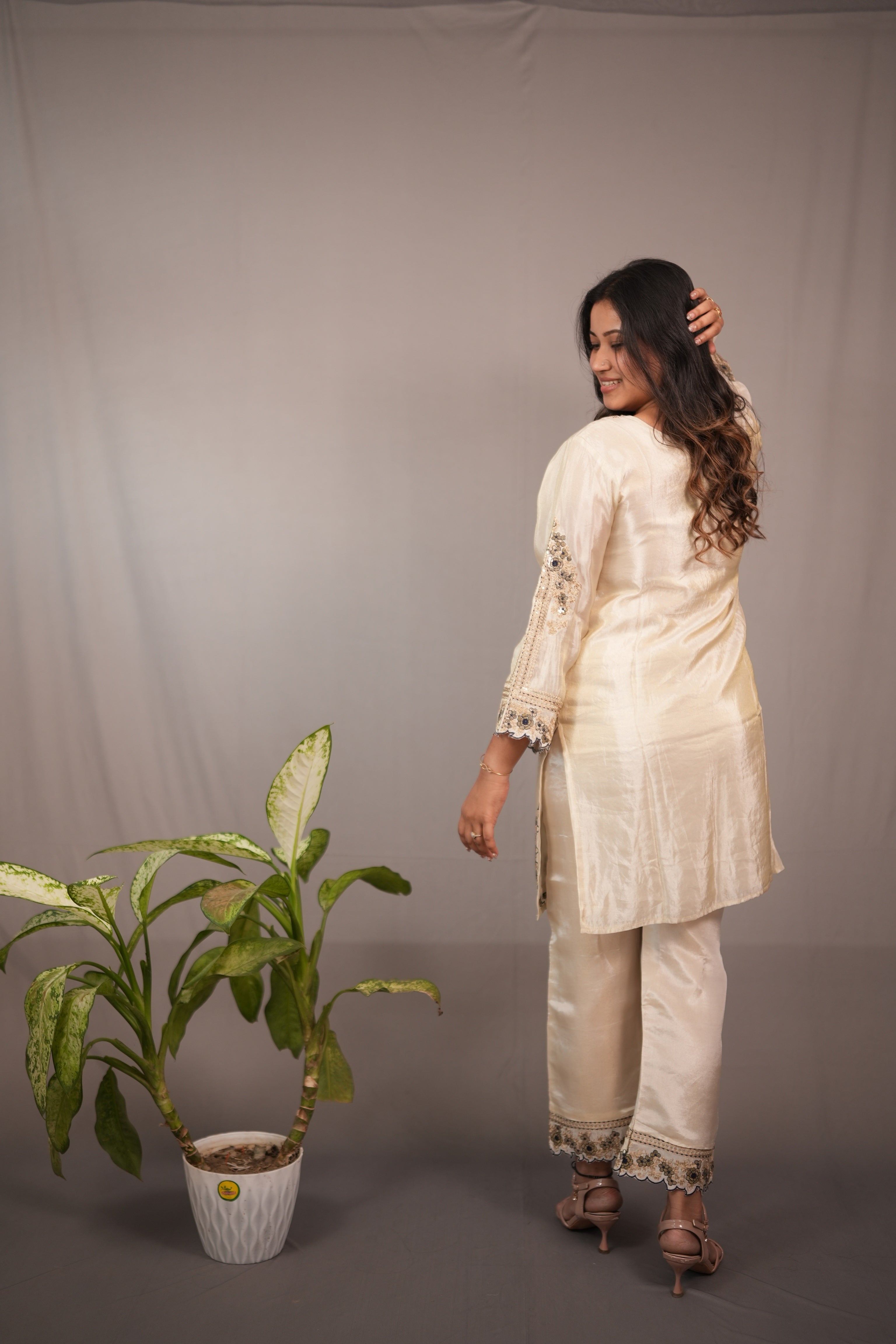Royal embellished co ord set
