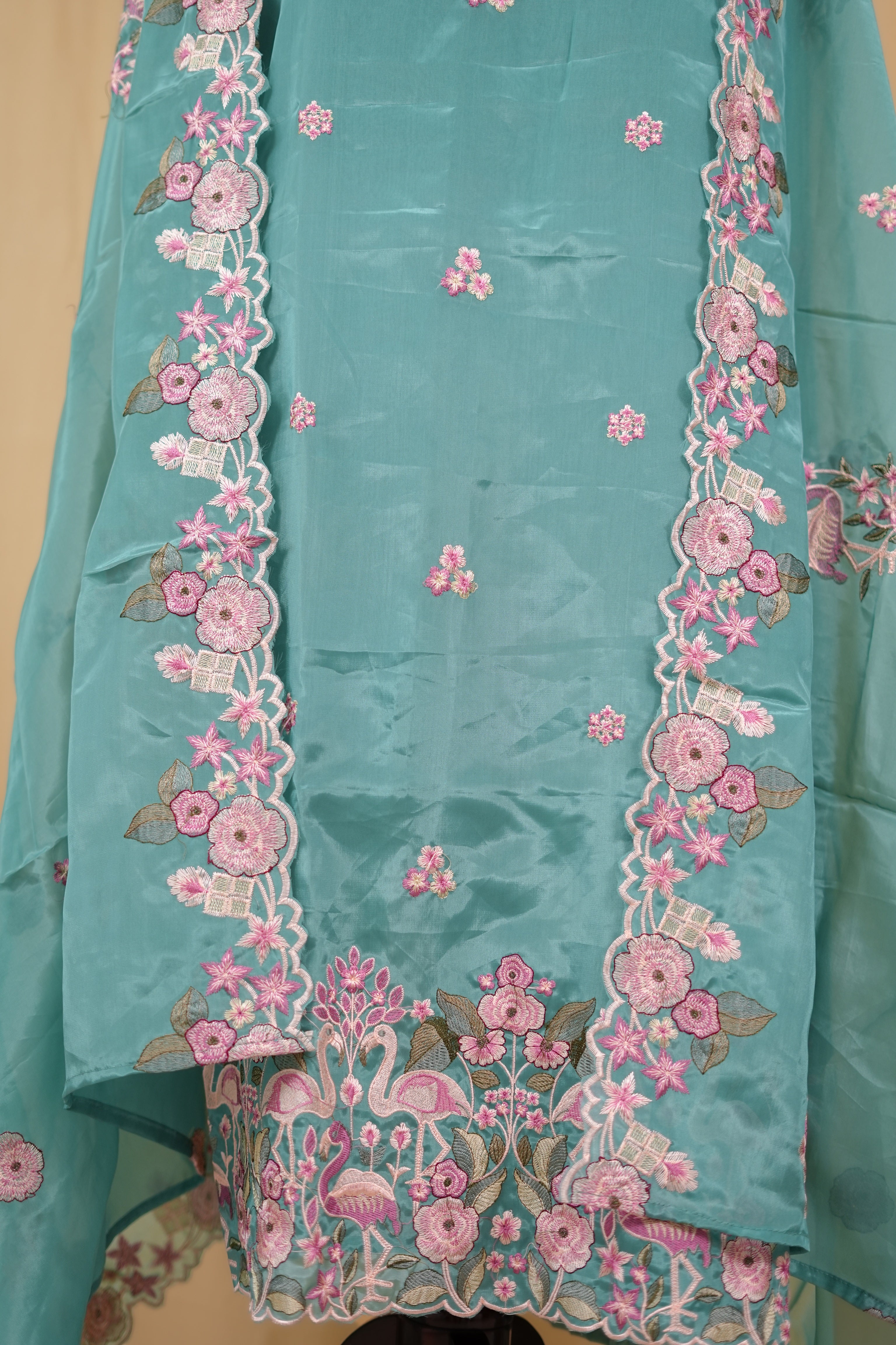 The Cherry Blossom Lattice unstitched suit