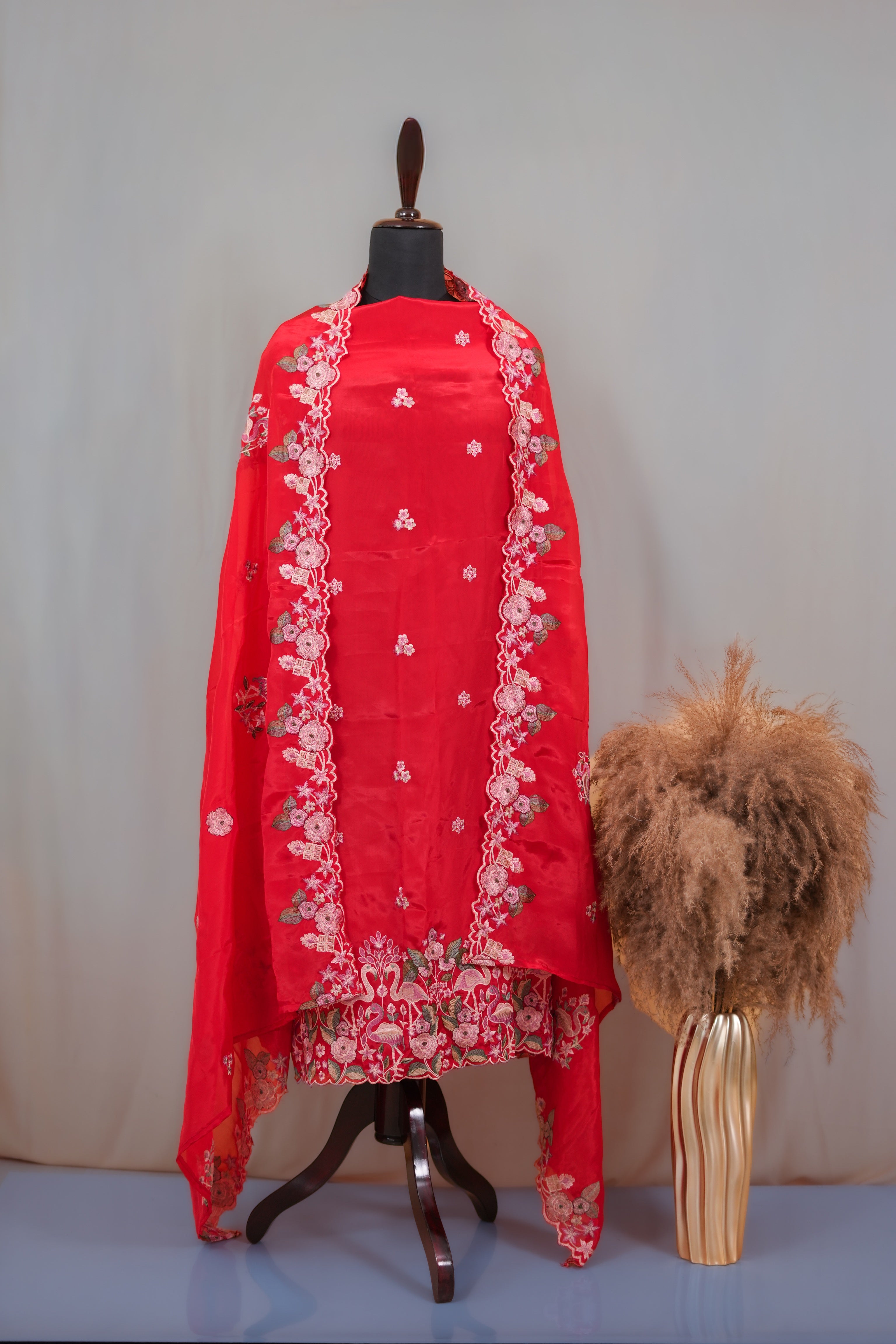 The Cherry Blossom Lattice unstitched suit
