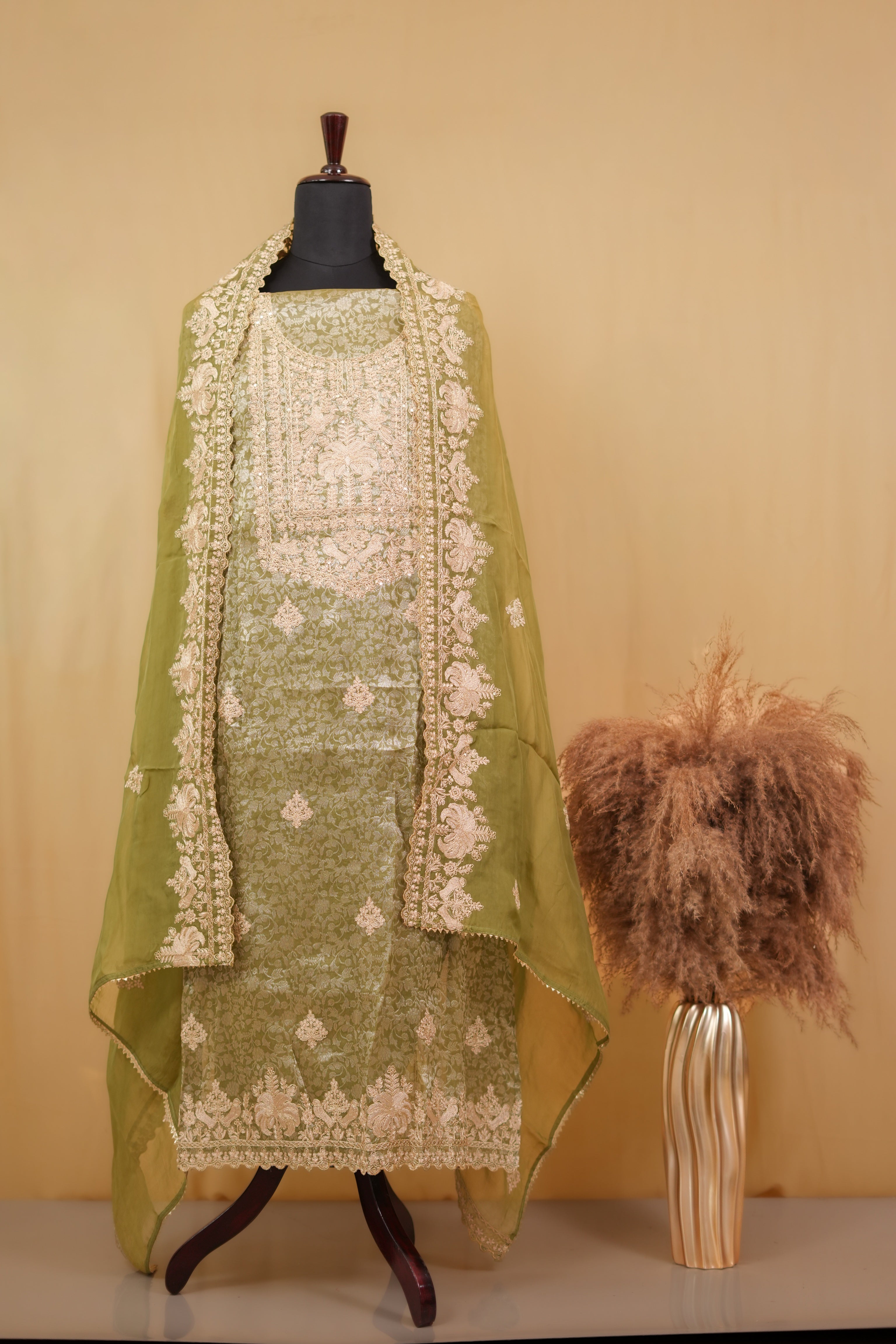 Meadow Mist Embroidery unstitched suit